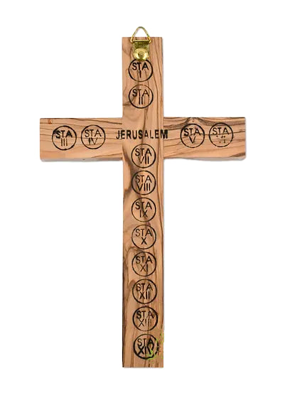 Traditional Olive Wood Cross